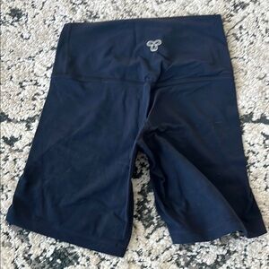 Navy Biker Shorts TNA